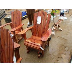 RED CEDAR GLIDER CHAIR