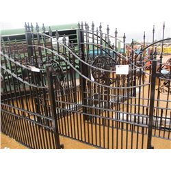 16' HORSE HEAD METAL GATE W/POST