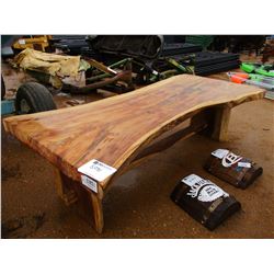TEAKWOOD TABLE 3" THICK, 8.5' LONG