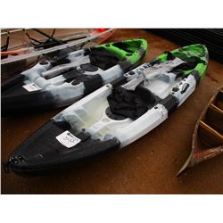 2 PERSON KAYAK W/2 SEATS & PADDLES