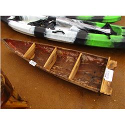 WOOD CANOE WHAT-NOT CABINET