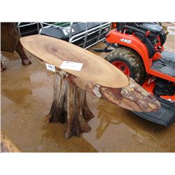 WOOD TABLE, - 18" WIDE, 64" LONG