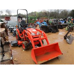 KUBOTA BX2670 FARM TRACTOR, VIN/SN:21549 - MRWD, 3 PTH, PTO, KUBOTA LA243A FRONT LOADER ATTACH, DECK