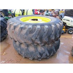(2) TRACTOR TIRES W/RIMS