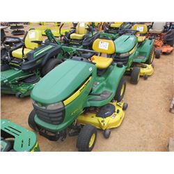 JOHN DEERE X300 RIDING MOWER, VIN/SN:195815 - 48", METER READING 241 HOURS