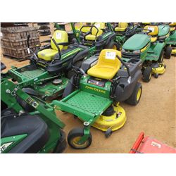 JOHN DEERE ZERO TURN MOWER, VIN/SN:026722 - 42", METER READING 687 HOURS