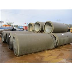(11) CONCRETE PIPE, 40" X 8'