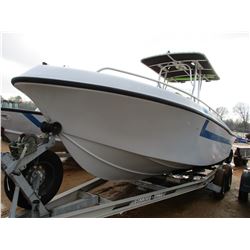 FIBERGALSS BOAT, VIN/SN:MRKAT146J900 - 22', MERCURY OPTIMAX OUTBOARD ENGINE, CENTER CONSOLE, T/A, AL