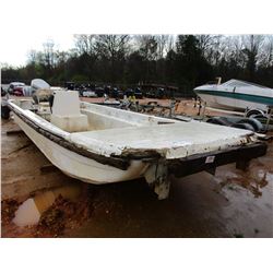 2005 CAROLINA SKIFF BOAT, VIN/SN:EK172970L405 - HONDA BF150 H.P. OUTBOARD ENGINE