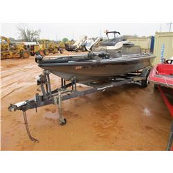 RANGER 395VS FIBERGLASS BASS BOAT, VIN/SN:RNG2A332C292 MOTOR GUIDE TROLLING MOTOR, RANGER TRAIL T/A 