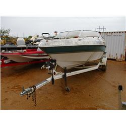 FOUR WINNS 200 HORIZON FIBERGLASS BOAT, VIN/SN:FWNMD506D797 - NO MOTOER, S/A GALV TRAILER