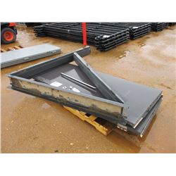 (2) METAL DOORS W/FRAME