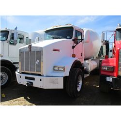 2004 KENWORTH T800 CONCRETE MIXER, VIN/SN:1NKDL00X04J057724 - T/A, CUMMINS DIESEL ENGINE, 8LL TRANS,