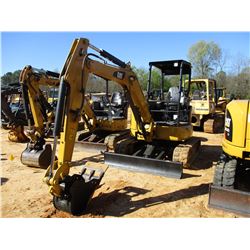 2015 CAT 303.5E2 CR MINI EXCAVATOR, VIN/SN:JWY00328 - 6' STICK, 12" BUCKET, AUX HYD, BLADE, CANOPY, 