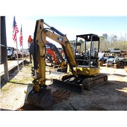 2015 CAT 303.5E2 CR MINI EXCAVATOR, VIN/SN:JWY00346 - 6' STICK, 24" BUCKET, AUX HYD, BLADE, CANOPY, 