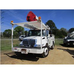 2012 INTERNATIONAL 4300 DURA STAR BUCKET TRUCK, VIN/SN:3HAMMAAN7CL586589 - S/A, INTL DIESEL ENGINE, 