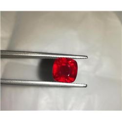 Natural Vivid Red Ruby 3.53 Cts - GRS Certified