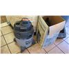 Image 2 : Shop Vac with Attachments, Rubbermaid Utility Bin Mobile Base (w/Wheels), Round Plastic Utlity Bin