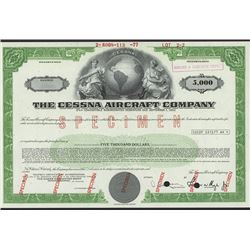 Cessna Aircraft Co., Specimen Bond.