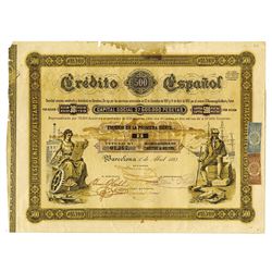 Government of Spain, 1883 Issue Bond