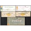 Image 1 : Bank of California, Wells Fargo, Walker Brothers, 1866-1877 Quintet of Checks