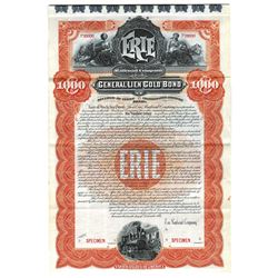 Erie Railroad Co., 1895 Specimen Bond