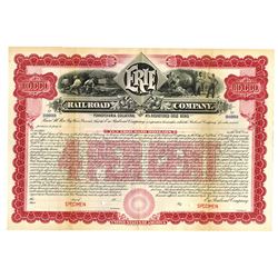 Erie Railroad Co., 1901 Specimen Bond
