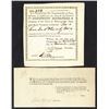 Image 1 : Pennsylvania, 1819-1822, Pair of Issued Turnpike Stock Certificates