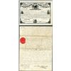 Image 1 : Certificate of Location, Act of June 2nd, 1858, BEP Printed, For Property In New Orleans, Louisiana.