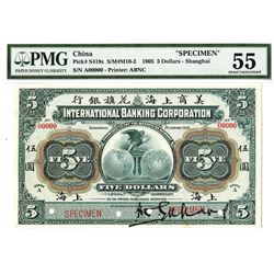 International Banking Corporation, 1905, Specimen Banknote