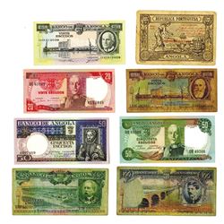 Banco de Angola & Republica Portuguesa. 1921-1973 Issues, Lot of 8