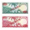 Image 2 : East Caribbean Currency Authority, 1965, Pair of Specimen Banknotes