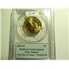 Image 1 : 2007-D John Adams Dollar, First Day of Issue - Position B, PCGS certified Brilliant Uncirculated