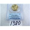 Image 1 : 2007-P Thomas Jefferson Dollar First Day of Issue, Position A, PCGS Graded MS66