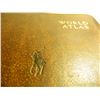 Image 1 : 5.375" x 7.5" Ralph Lauren Polo Leather Bound World Atlas, Printed in Sweden, Gold Leaf Pages