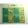 Image 1 : Four (4) 1964 Topps Football Cards, All One Money: Nick Buoniconti, Bobby Jancik, Babe Parilli,