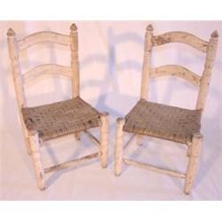 Pair of doll chairs