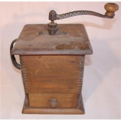 Early dovetailed coffee grinder