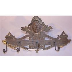 Black Americana brass wall hanger