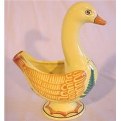 Quimper figural goose gravy server
