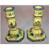 Image 1 : Pair of Quimper candlesticks