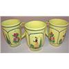Image 1 : Set of 3 Quimper handled drinking mugs