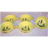 Image 1 : Set of 5 Quimper cream soup bowls