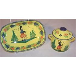 2 piece lot of Quimper