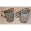 Image 1 : Pair of agateware cream pitchers
