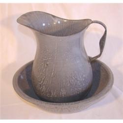 Agateware washbowl & pitcher