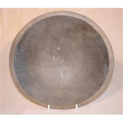 Primitive red painted dough bowl