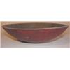 Image 2 : Primitive red painted dough bowl