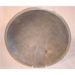 Primitive blue painted dough bowl