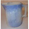 Image 1 : Blue & white salt glazed stoneware pitcher